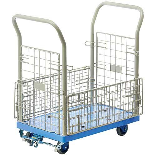 金沢車輌 環境静音網台車 NP-107GS-B フットブレーキ 727186 | ブランド登録なし | 01