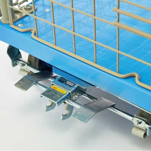 金沢車輌 環境静音網台車 NP-107GS-B フットブレーキ 727186 | ブランド登録なし | 02