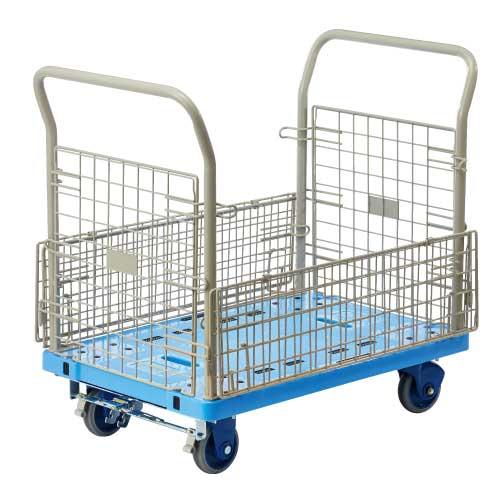 金沢車輌 環境静音網台車 NP-307GS-B フットブレーキ 727187 | ブランド登録なし | 01