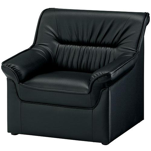 アイコ 応接チェア RE-1051(V4)BK 1人掛 727227 | ブランド登録なし