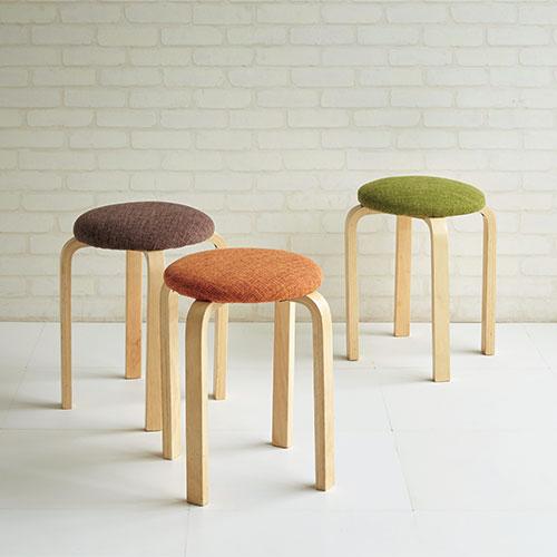 スマイル 丸イス 745535 ブラウン 木製 727320 | ブランド登録なし | 03