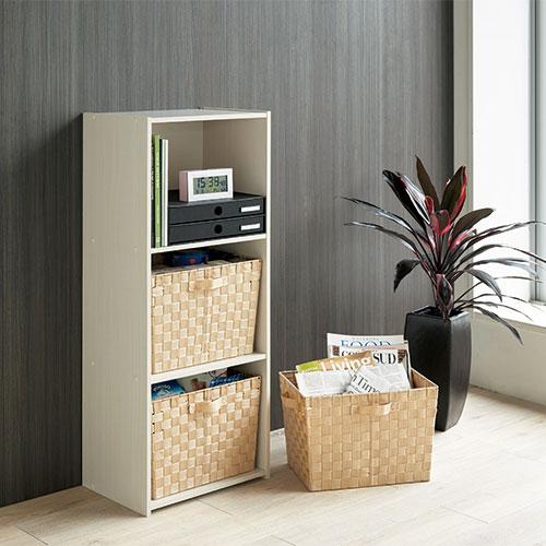 アイリスオーヤマ カラーバスケット CBK-38D WH ホワイト 深型 727357 | ブランド登録なし | 01