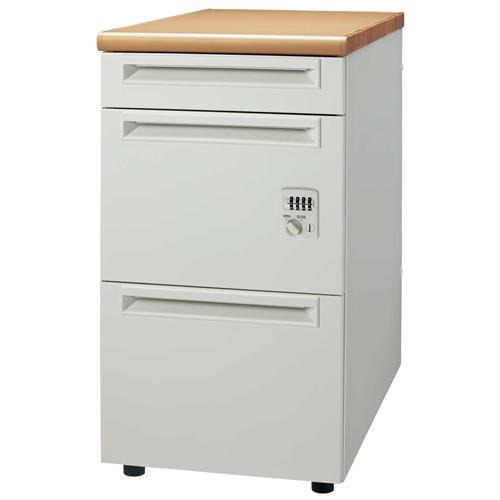 プラス 脇机3段ダイヤル錠UJ-047A-A3D WM/W4引出A 740029 | PLUS