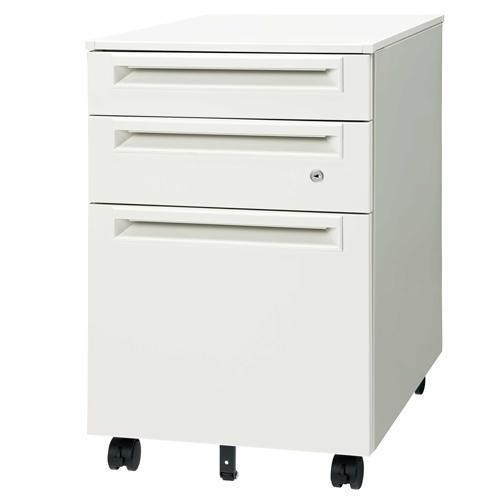 プラス サイドキャビネット3段 UJ-046SC-B3 W4 740056 | PLUS