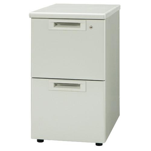 プラス 脇机2段 RJ-046D-A2 LGY/LGY エルグレー 引出D 740082 | PLUS