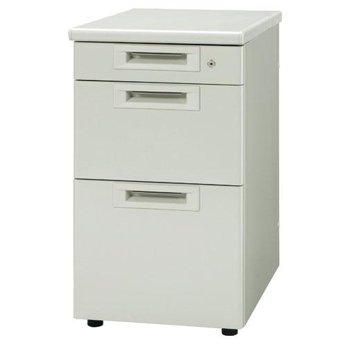 プラス 脇机3段 RJ-046D-D3 LGY/LGY エルグレー 引出D 740085 | PLUS