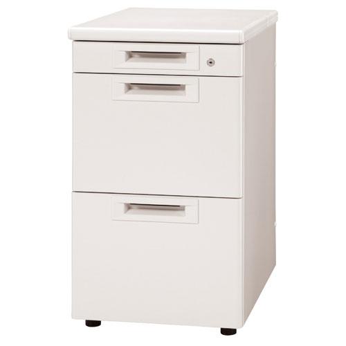 プラス 脇机3段 RJ-046A-A3 WS/W4 ホワイト 引出A 740087 | PLUS