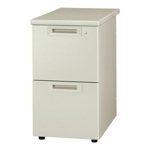 プラス 脇机2段 RJ-047D-A2 LGY/LGY エルグレー 引出D 740115 | PLUS