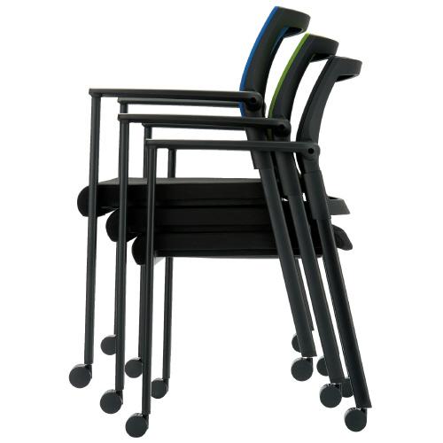 CMC(中央可鍛工業) 会議イス SW-1602 BK ブラック 740204 | ブランド登録なし | 01