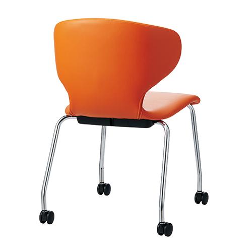 FRENZ 会議イス PN-NK65L OR オレンジ キャスター脚 740536 | ブランド登録なし | 01