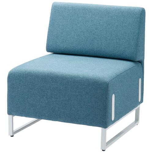 FRENZ 応接チェア LDP-W 背付 ブルー LDP-BA WH SET BL 754308 | ブランド登録なし