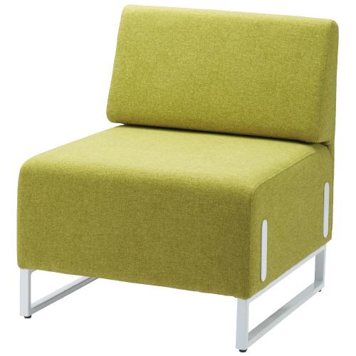 FRENZ 応接チェア LDP-W 背付 イエローグリーン LDP-BA WH SET YG 754309 | ブランド登録なし