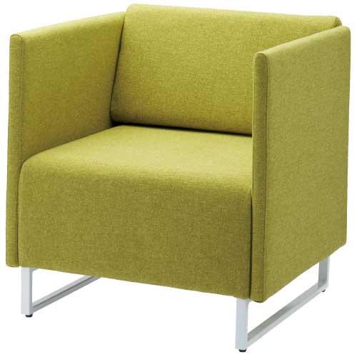 FRENZ 応接チェア LDP-W 背・両肘付 イエローG LDP-BAAR2 WH SET YG 754312 | ブランド登録なし