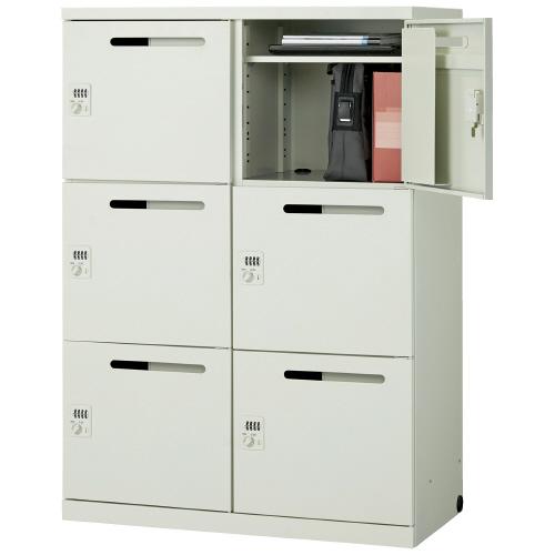 ジョインテックス Pロッカー 配線口付6人用 JPL-6W WH 754414 | ブランド登録なし | 01