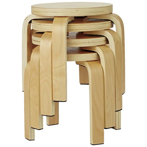 アールエフヤマカワ 丸イス SHSC-LNA ナチュラル 754520 | アール・エフ・ヤマカワ | 01