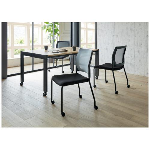 CMC(中央可鍛工業) 会議イス MC-R10 BK ブラック キャスター脚 754569 | ブランド登録なし | 03