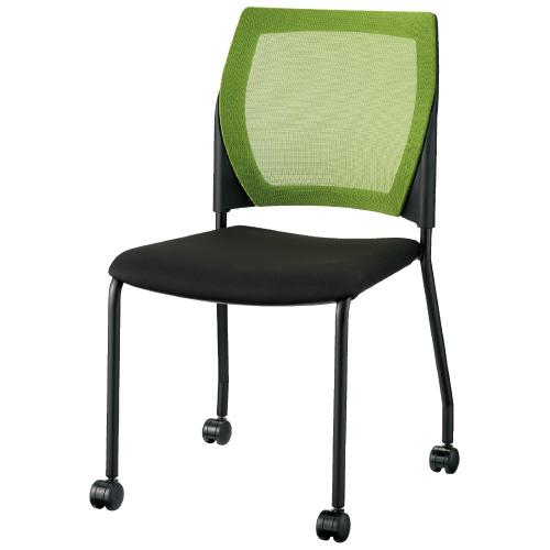 CMC(中央可鍛工業) 会議イス MC-R10 YG イエローグリーン キャスター脚 754571 | ブランド登録なし