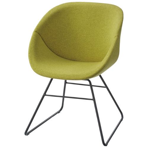 FRENZ ラウンジチェア RDP3-RB YG ループ脚BK 767969 | ブランド登録なし