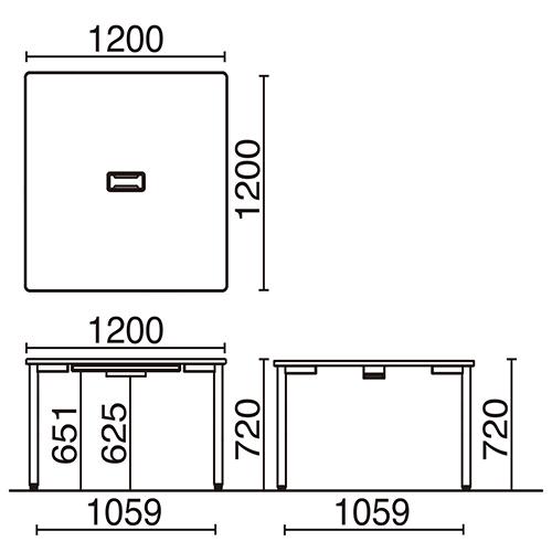 ジョインテックス フリーアドレスデスク HY-1212A WH ホワイト 768213 | ブランド登録なし | 01
