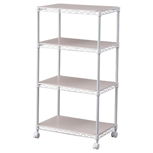 アイリスオーヤマ カラーメタルラック CMM-55104B ホワイト 768307 | ブランド登録なし