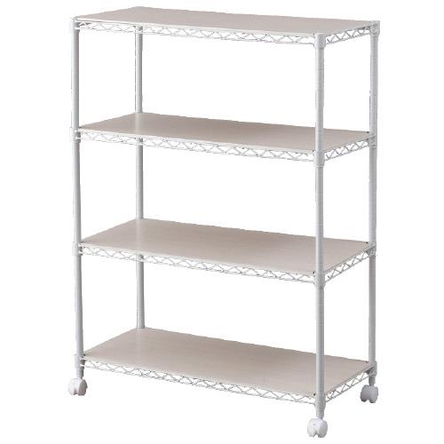 アイリスオーヤマ カラーメタルラック CMM-75104B ホワイト 768311 | ブランド登録なし