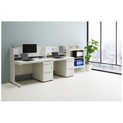 プラス UJ机上棚 W1200 UJ-S124KT W4 768376 | PLUS | 01