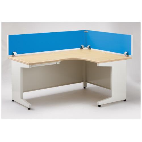 プラス L型平机デスクトップパネルRJ-1612P-9-2 BL 768382 | PLUS