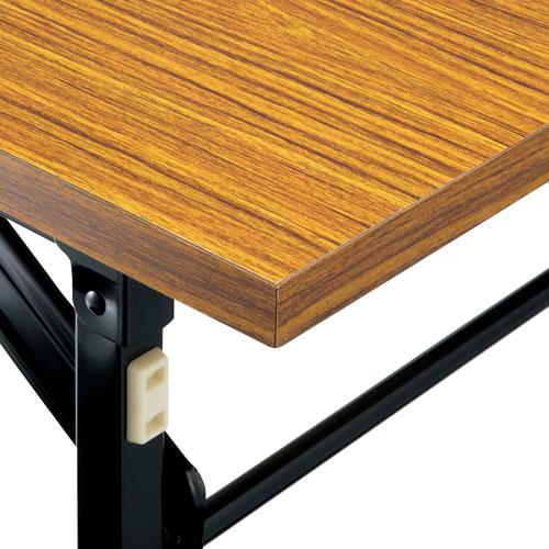 ジョインテックス 脚折りたたみテーブル DN-1T チーク 棚無 829233 | ブランド登録なし | 01