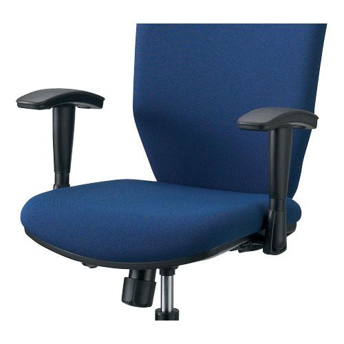 プラス 事務イス アジャスト肘 KB-NXZ BK 829525 | PLUS