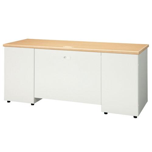 プラス 両袖机 RJ-166D-33 WM ホワイトメープル 829908 | PLUS | 01