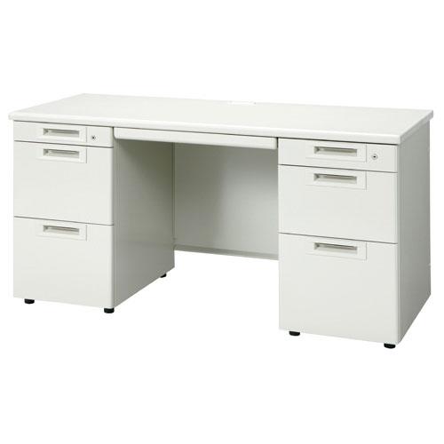 プラス 両袖机 RJ-146D-33 WH ホワイト 829910 | PLUS