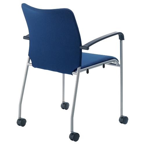 ジョインテックス 会議イス GK-A30R NV ネイビー 肘付キャスタ付 846206 | ブランド登録なし | 01