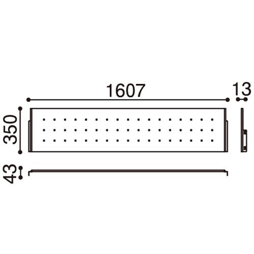 プラス 会議テーブル リネロ2 幕板 LD-M1800 M4 851140 | PLUS | 01