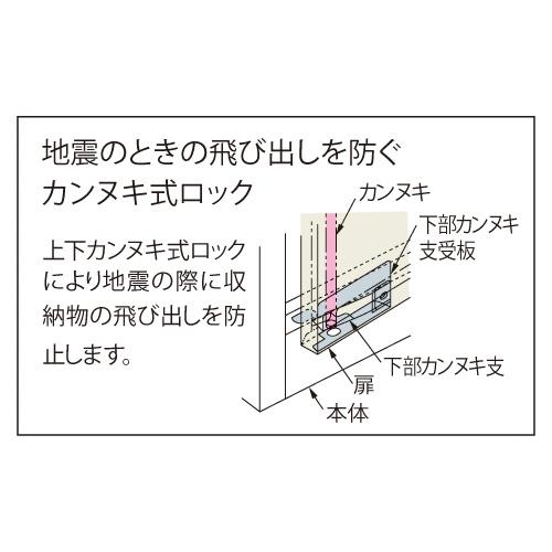 プラス 掃除用具ロッカー NO.45 LGY 851195 | PLUS | 01