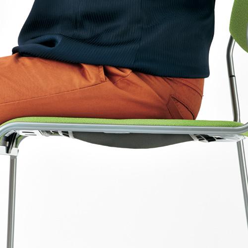 サンケイ 会議イス CM270-MZX レザー ライトグリーン 851341 | ブランド登録なし | 03