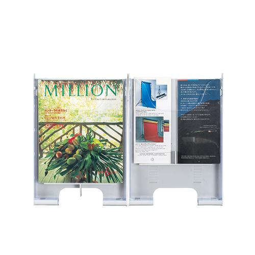 エヌケイ パンフレットスタンド PSL-C206-W 2列6段 851360 | ブランド登録なし | 02