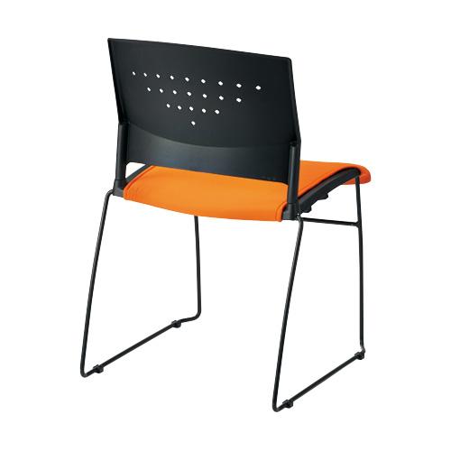 ジョインテックス 会議イス GK-C10R OR オレンジ 851454 | ブランド登録なし | 01