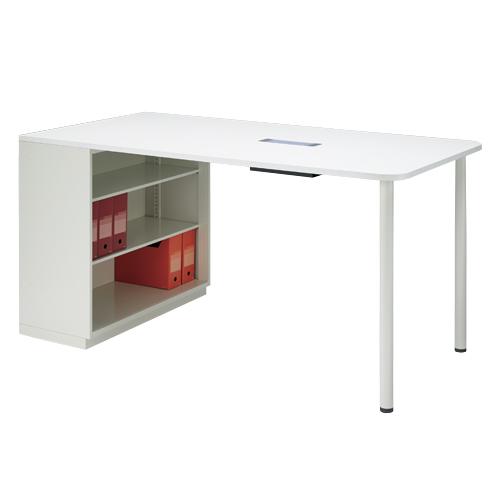 プラス b-Foret 収納庫付ハイテーブル BF-H189E W4 868727 | PLUS | 01