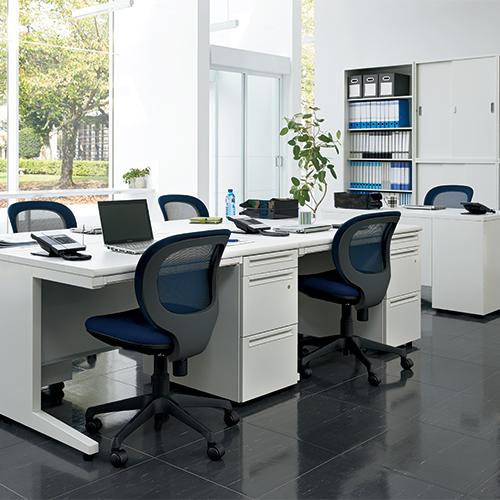 プラス 平机 UJ-127H ホワイトWS/W4 W1200 868733 | PLUS | 02