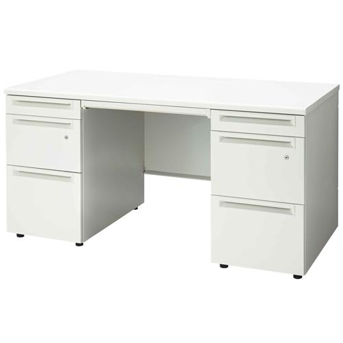 プラス 両袖机 UJ-147D-33 WS/W4 W1400 868739 | PLUS