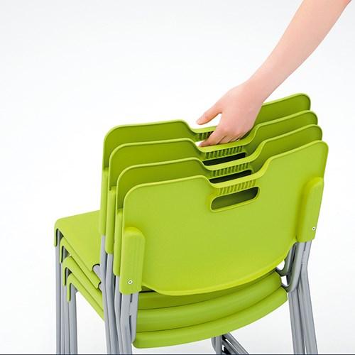 プラス スクールチェア SC-334 ライトグリーン 868840 | PLUS | 02