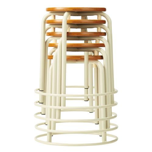 第一工業 丸スツール PS-710-I 木目 SH420 リング付 868845 | ブランド登録なし | 01