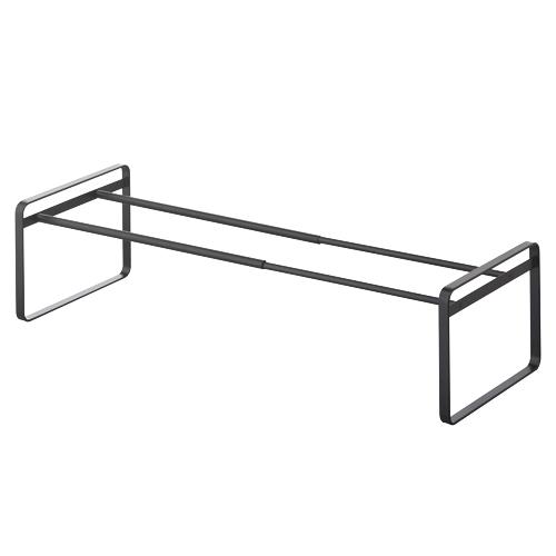 山崎実業 伸縮シューズラック 07210 1段 ブラック 869328 | 山崎産業 | 01