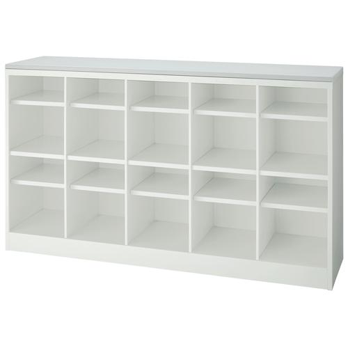 ジョインテックス 教室用ロッカー KH10TNW-TU 5列2段中棚付 889054 | ブランド登録なし