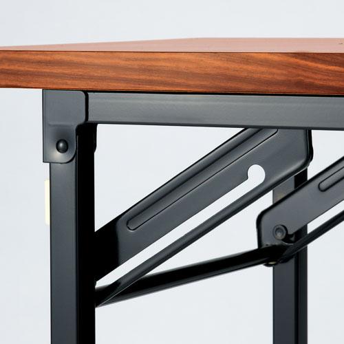 ジョインテックス 脚折りたたみテーブル DN-1W ホワイト棚無 889218 | ブランド登録なし | 01