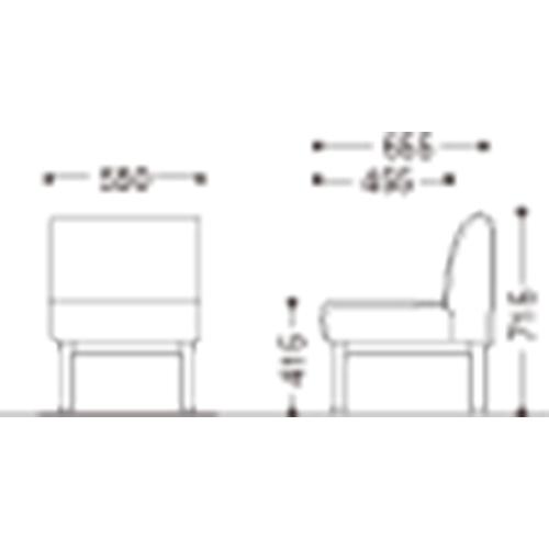 ジョインテックス 応接チェア D40LV-AL BR ブラック 1人掛け 889228 | ブランド登録なし | 03