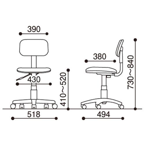 ジョインテックス 事務イス C605 BK ブラック 200901 | ブランド登録なし | 01