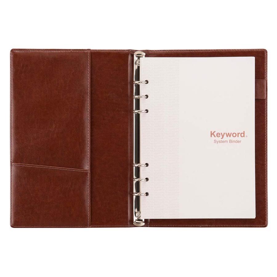 レイメイ藤井 Raymay キーワード システム手帳 A5サイズ スリム15mm ブラウン JWA7010C | レイメイ藤井 | 02