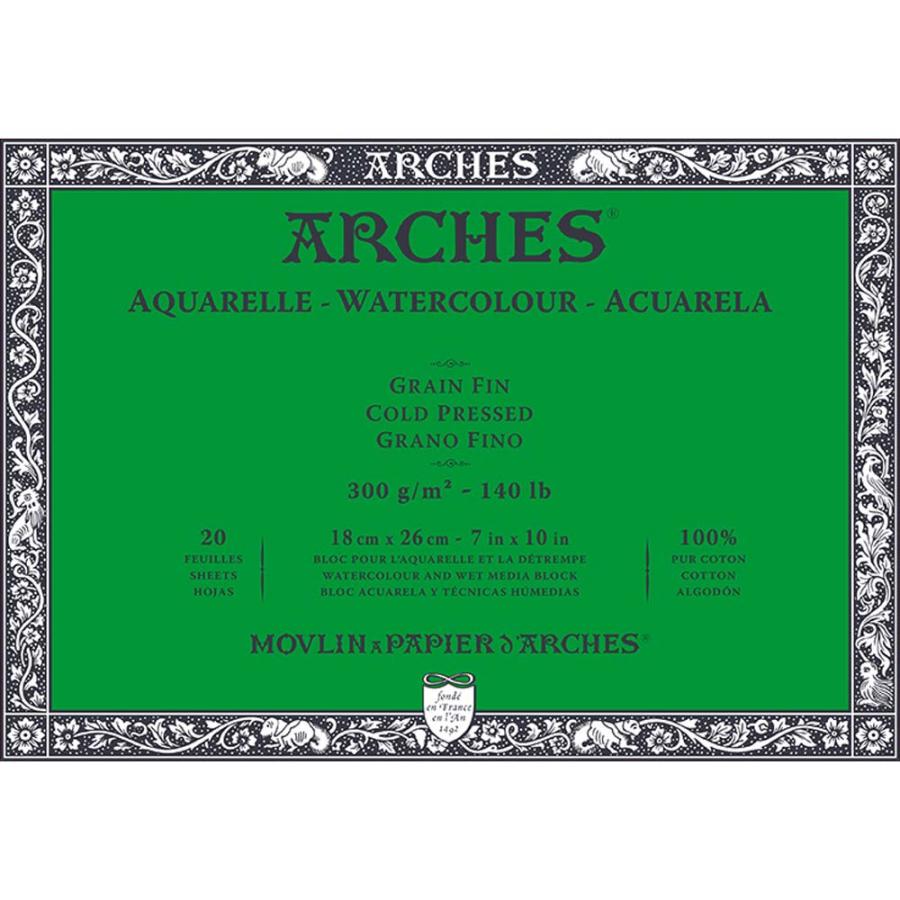 マルマン maruman アルシュ 水彩紙ブロック 300g 細目 18×26mm 1795058 | maruman