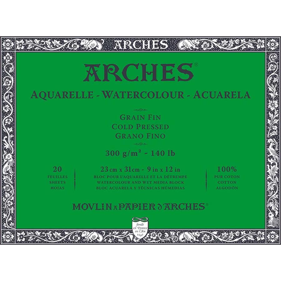 マルマン maruman アルシュ 水彩紙ブロック 300g 細目 23×31mm 1795060 | maruman